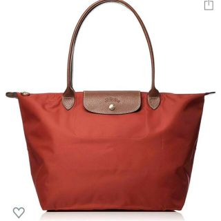 ロンシャン(LONGCHAMP)のLongchamp  A4対応　Lサイズ オレンジ(ハンドバッグ)