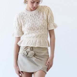 ザラ ニット/セーター(レディース)(フリル)の通販 700点以上 | ZARA