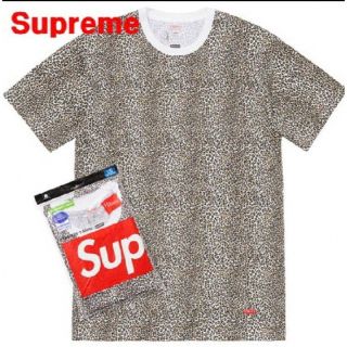 シュプリーム(Supreme)のsupreme Hanes レオパード Sサイズ 1枚 Tシャツ ヘインズ(Tシャツ/カットソー(半袖/袖なし))