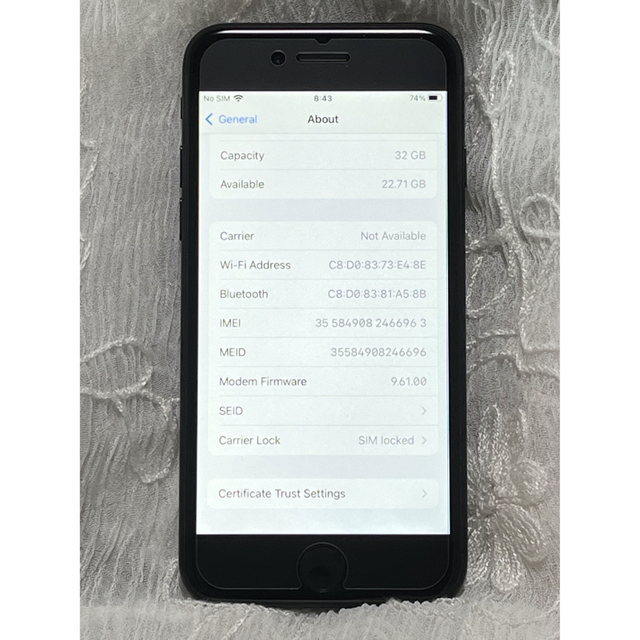Apple iPhone 7 32GB バッテリー94% スマホ/家電/カメラのスマートフォン/携帯電話(スマートフォン本体)の商品写真