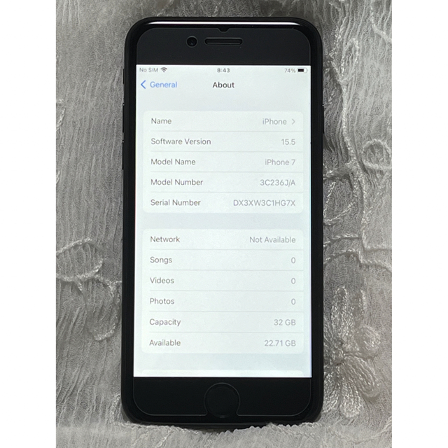 Apple iPhone 7 32GB バッテリー94% スマホ/家電/カメラのスマートフォン/携帯電話(スマートフォン本体)の商品写真
