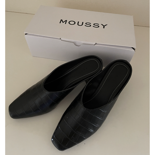 AZUL by moussy(アズールバイマウジー)の《ゆい様　専用》パンプス　CROC ミュール レディースの靴/シューズ(ミュール)の商品写真
