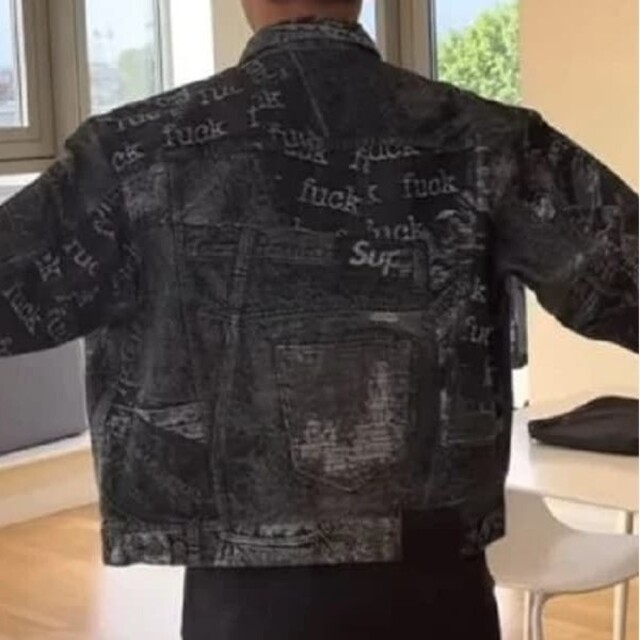 Supreme Denim Jacquard Trucker Jacket