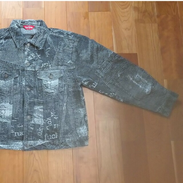 Archive Denim Jacquard Trucker Jacket L