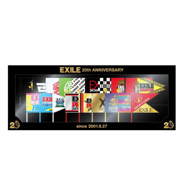 EXILE 20th ANNIVERSARY ミニチュアフラッグ　20周年記念 エンタメ/ホビーのタレントグッズ(ミュージシャン)の商品写真