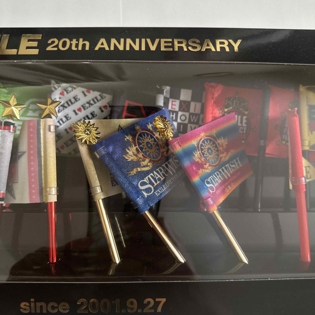 EXILE 20th ANNIVERSARY ミニチュアフラッグ　20周年記念 エンタメ/ホビーのタレントグッズ(ミュージシャン)の商品写真