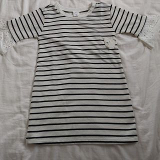 ベビーギャップ(babyGAP)の新品　babygap ボーダーワンピース100(ワンピース)