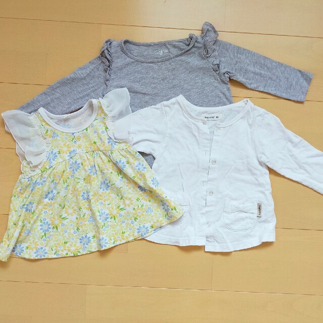 キムラタン(キムラタン)の女の子　お洋服セット　90 キッズ/ベビー/マタニティのキッズ服女の子用(90cm~)(Tシャツ/カットソー)の商品写真