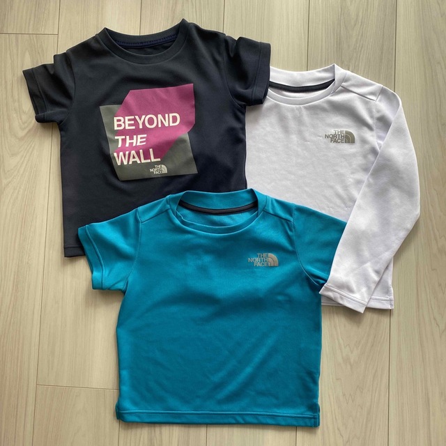 THE NORTH FACE(ザノースフェイス)の110cm メッシュTシャツ3枚セット キッズ/ベビー/マタニティのキッズ服男の子用(90cm~)(Tシャツ/カットソー)の商品写真