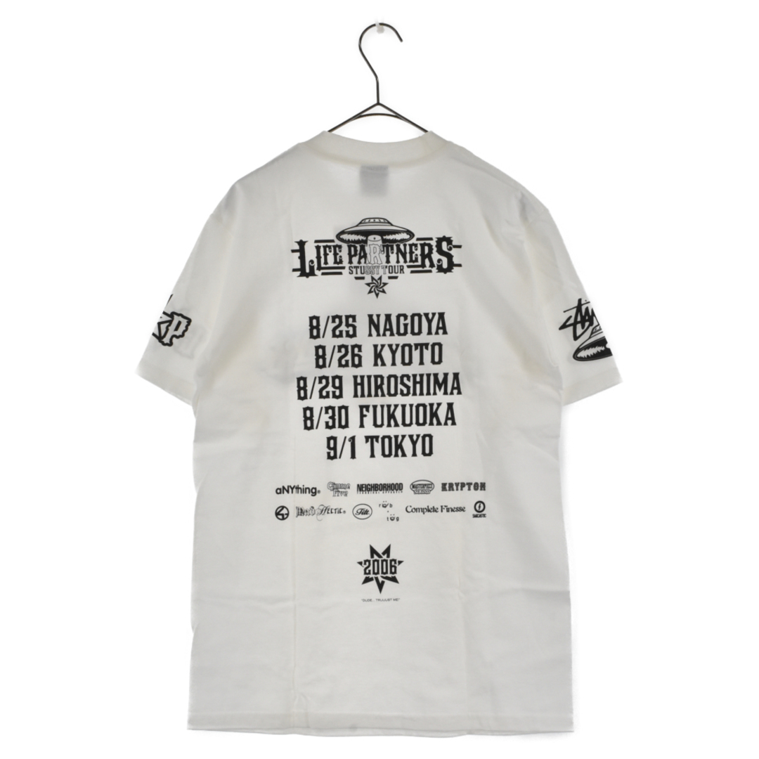 STUSSY ステューシー 06年製 LIFE PARTNERS TOUR ライフパートナーズ ツアー半袖Tシャツ デッドストック OLD  STUSSY オールドステューシー ホワイト