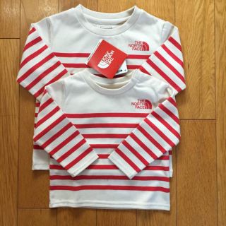 ザノースフェイス(THE NORTH FACE)のノーフェイスボーダーTシャツ♡80cmと100cm(Tシャツ/カットソー)