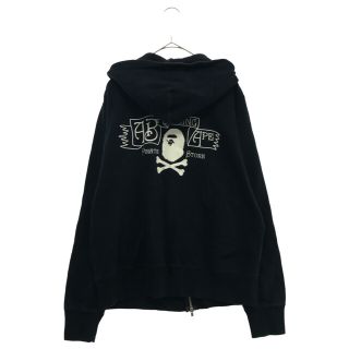 アベイシングエイプ(A BATHING APE)のA BATHING APE アベイシングエイプ バックプリントフルジップパーカー パイレーツ 4910-115-006 ブラック(パーカー)