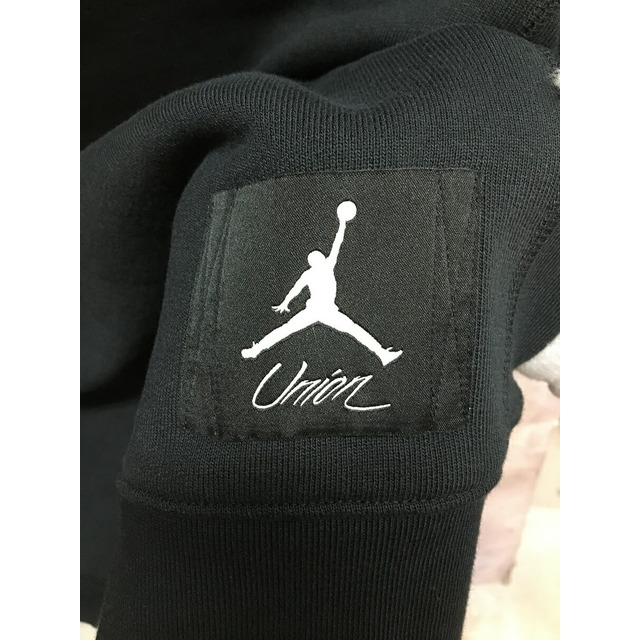 NIKE(ナイキ)のNIKE × UNION JORDAN FLEECE HOODIE ナイキ ユニオン バックロゴ パーカー DV7334-010【中古】【004】 メンズのトップス(パーカー)の商品写真