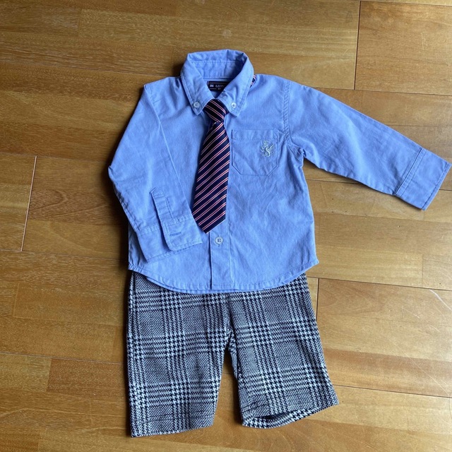 男の子フォーマル3点セット　80 キッズ/ベビー/マタニティのベビー服(~85cm)(セレモニードレス/スーツ)の商品写真