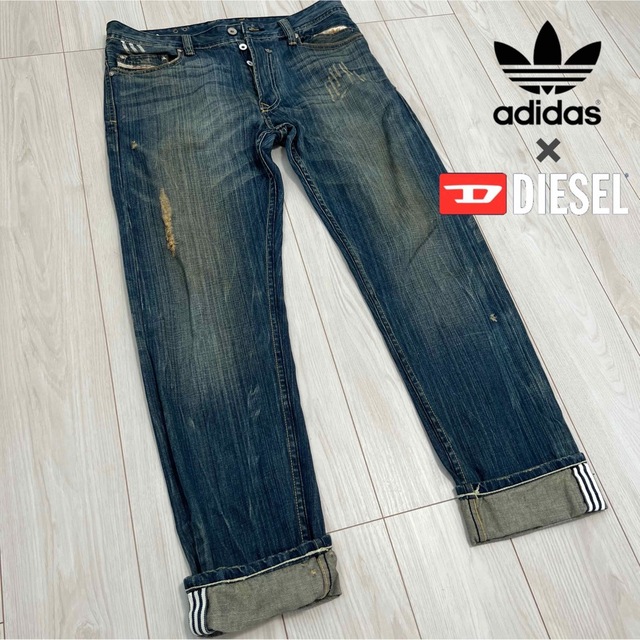 未使用☆8000円も値引き☆adidas×DISEL コラボジーンズ