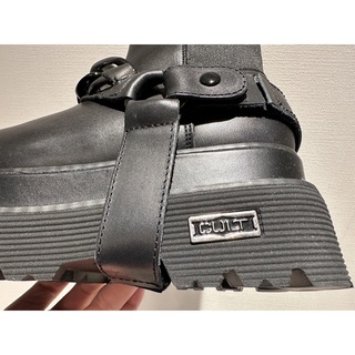 新品❗️CULT ブリンブリン厚底ブーツ ブラック 23cm