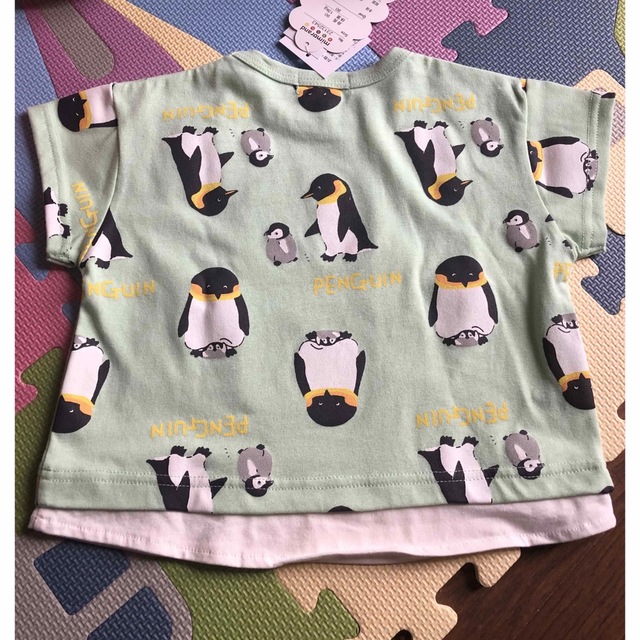 新品タグ付き　ミモランド　Tシャツ　ペンギン　90サイズ キッズ/ベビー/マタニティのキッズ服男の子用(90cm~)(Tシャツ/カットソー)の商品写真