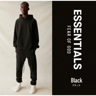 フィアオブゴッド(FEAR OF GOD)のESSENTIALS スウェット　パンツ　ブラック(スウェット)