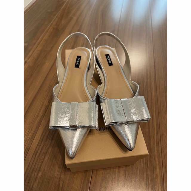 OHGA BIG RIBBON ビッグリボン パンプス 24cm 9594円 大量購入 靴