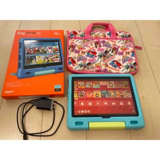 Amazon fire HD 10 キッズモデル (10インチ) アクアマリンの通販 by