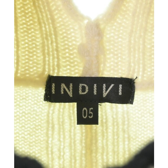 INDIVI(インディヴィ)のINDIVI ニット・セーター 05(XXS位) アイボリーx黒(ボーダー) 【古着】【中古】 レディースのトップス(ニット/セーター)の商品写真
