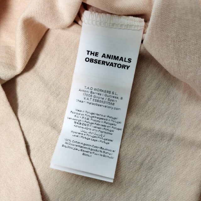 The Animals Observatory／TAO Tシャツ 5