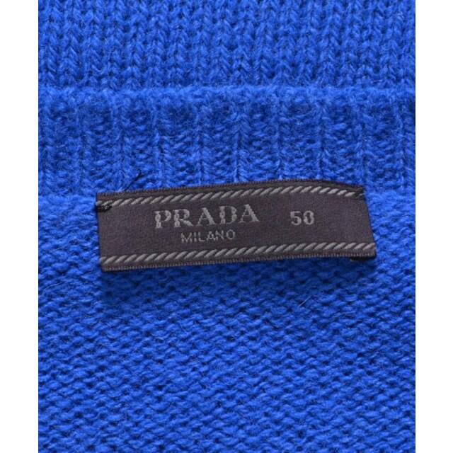 PRADA(プラダ)のPRADA プラダ ニット・セーター 50(XL位) 青 【古着】【中古】 メンズのトップス(ニット/セーター)の商品写真