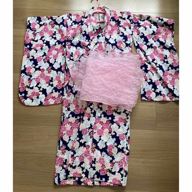 女の子ゆかた130  キッズ/ベビー/マタニティのキッズ服女の子用(90cm~)(甚平/浴衣)の商品写真