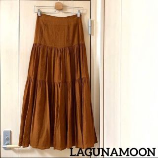 ラグナムーン(LagunaMoon)のLAGUNAMOON ティアードマキシスカート　ロングスカート(ロングスカート)