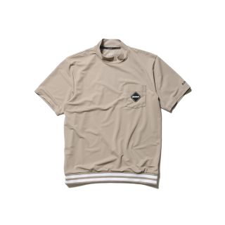 エフシーアールビー(F.C.R.B.)のL FCRB RIBBED HEM S/S MOCKNECK TOP BEIGE(Tシャツ/カットソー(半袖/袖なし))