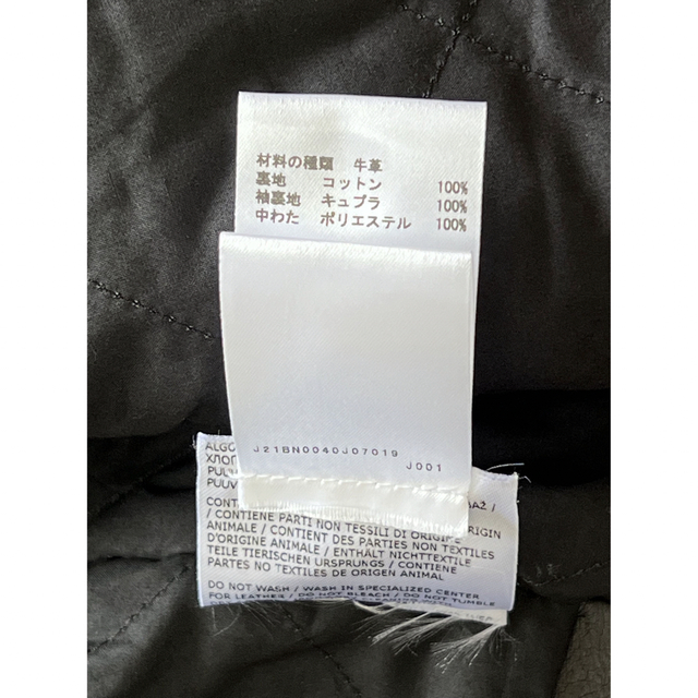 JIL SANDER ジルサンダー カウレザーライダースジャケット サイズ:48