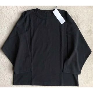 コモリ(COMOLI)の新品　comoli 22aw フットボール　Tシャツ　fade black 2(Tシャツ/カットソー(七分/長袖))