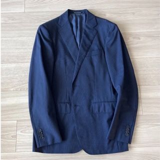 ユナイテッドアローズグリーンレーベルリラクシング(UNITED ARROWS green label relaxing)の【グリーンレーベルリラクシング】ネイビーストライプ スーツ（セットアップ）(セットアップ)