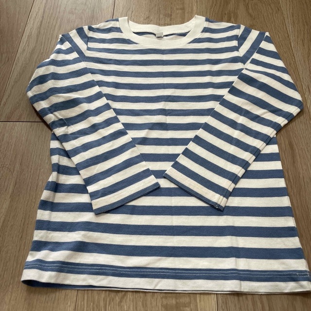 MUJI (無印良品)(ムジルシリョウヒン)の長袖Tシャツ　110㎝　3枚セット キッズ/ベビー/マタニティのキッズ服男の子用(90cm~)(Tシャツ/カットソー)の商品写真