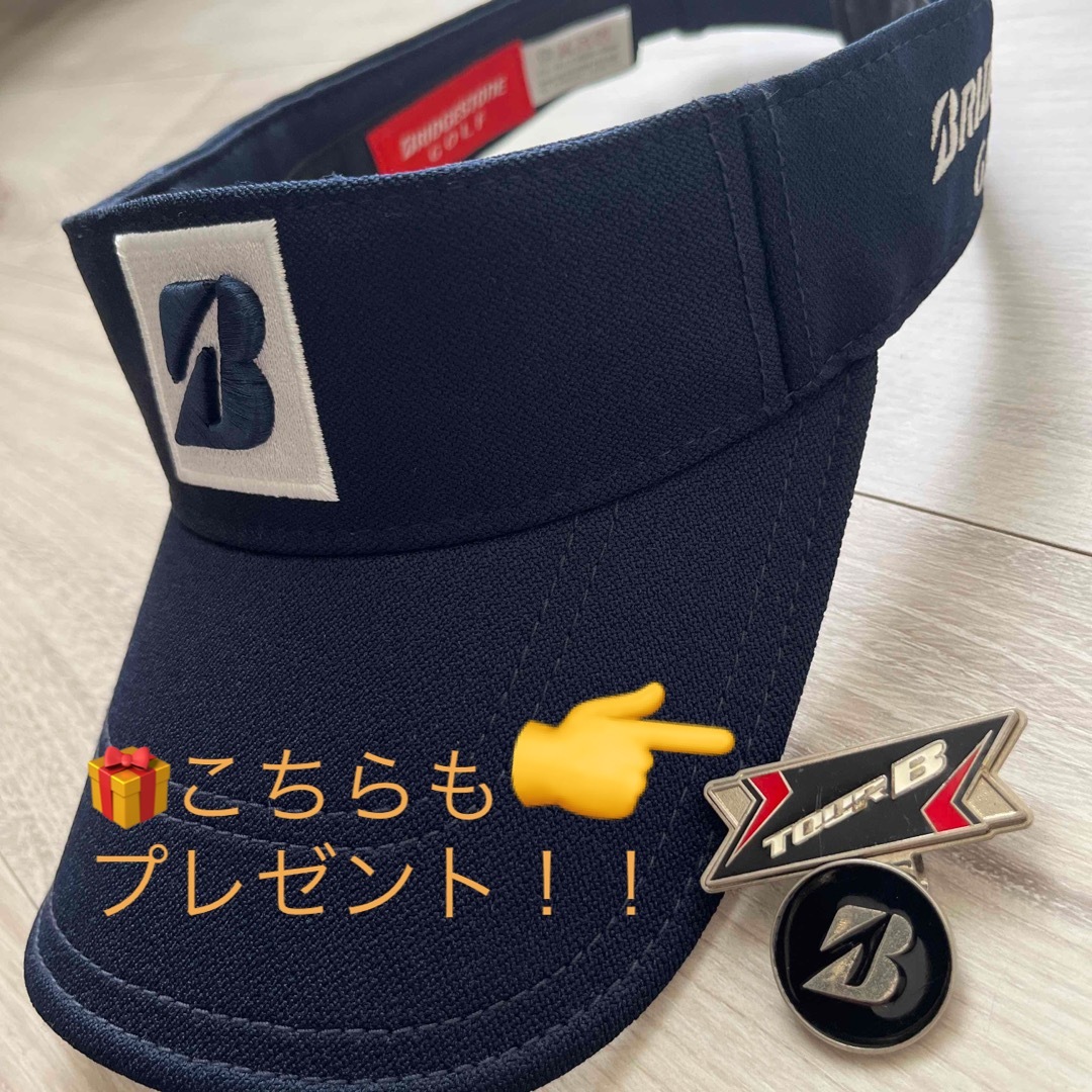 BRIDGESTONE(ブリヂストン)のBRIDGESTONE GOLF TOUR B JGR サンバイザー スポーツ/アウトドアのゴルフ(その他)の商品写真