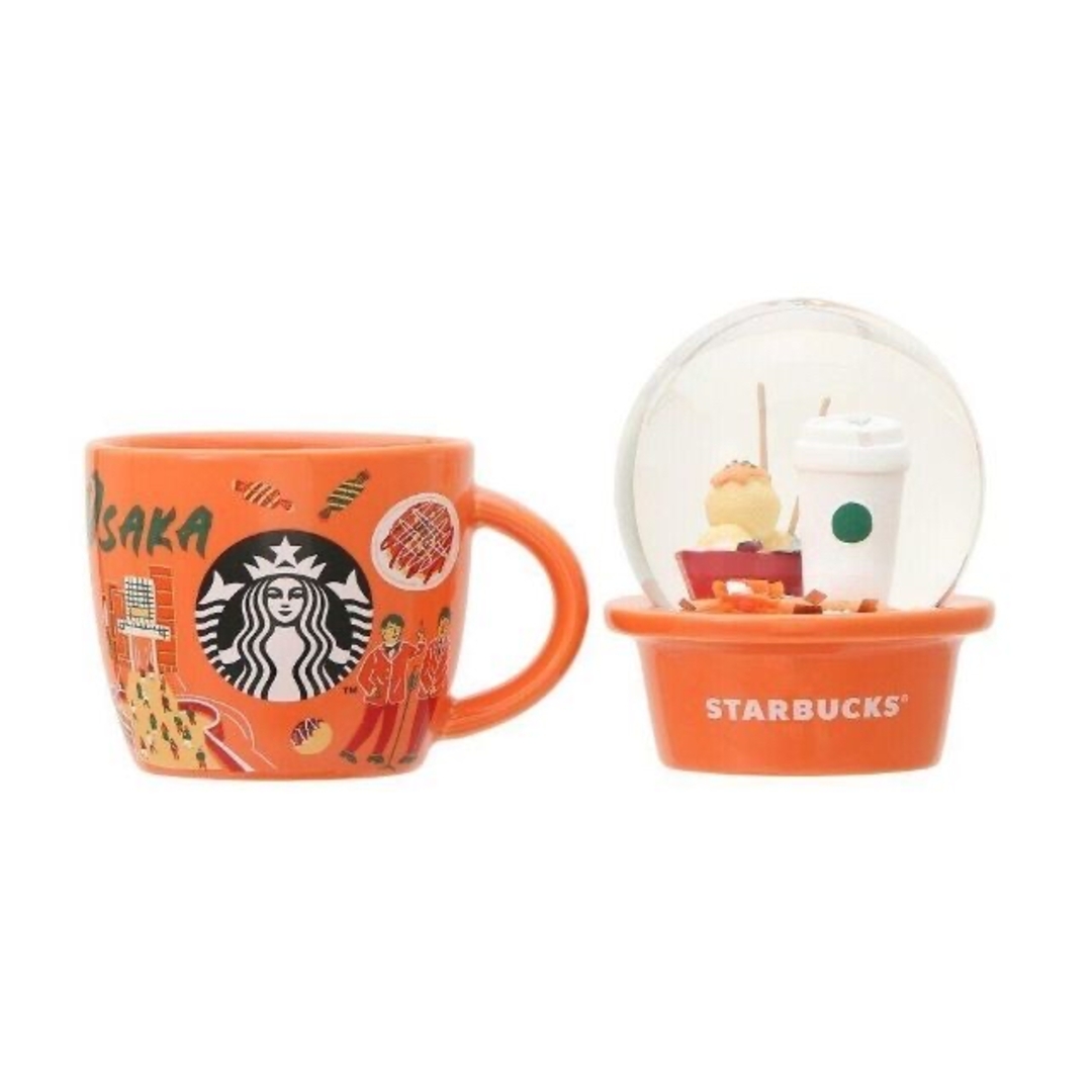 Starbucks Coffee(スターバックスコーヒー)のスターバックス  大阪限定  たこ焼き  スノーグローブ  マグカップ　完売品 エンタメ/ホビーのコレクション(その他)の商品写真