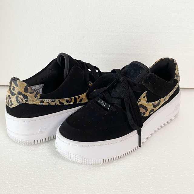 NIKE WMNS AIR FORCE 1 SAGE LOW レオパード - スニーカー