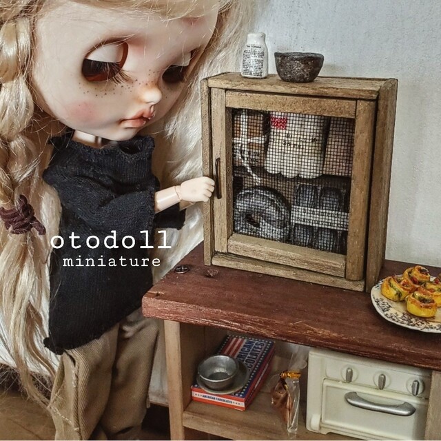 アンティーク ミニ キャビネット ドール等に ミニチュア - 家具