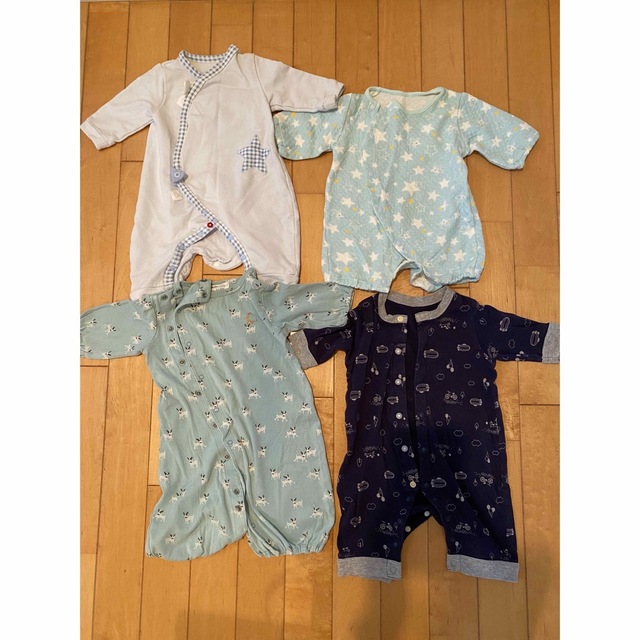 hakka baby ロンパース 4枚セット 60の通販 by tommy's shop|ハッカベビーならラクマ