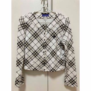 バーバリーブルーレーベル(BURBERRY BLUE LABEL)のバーバリー　ブルーレーベル　ノーカラージャケット　チェック(その他)