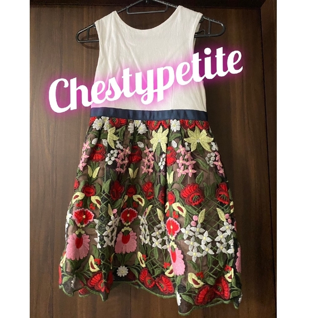 Chestypetite ワンピース 花柄 チェスティプチ 刺繍