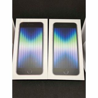 アイフォーン(iPhone)のdocomo iPhone SE (第3世代) スターライト（白）64GB 2台(スマートフォン本体)