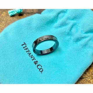 ティファニー(Tiffany & Co.)の【中古/12号】Tiffany ユニセックス ブラックチタン ナローリング(リング(指輪))