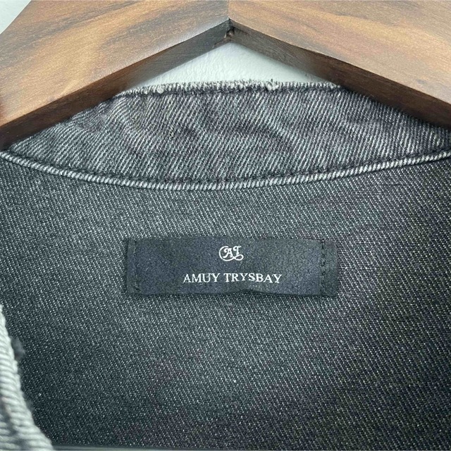 AMUY TRYSBAYバンドカラーデニムシャツ M  メンズのトップス(シャツ)の商品写真