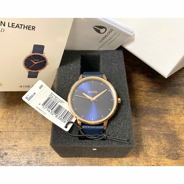 新品未使用】NIXON Kensington ネイビー&ピンクゴールド 腕時計 - 腕時計