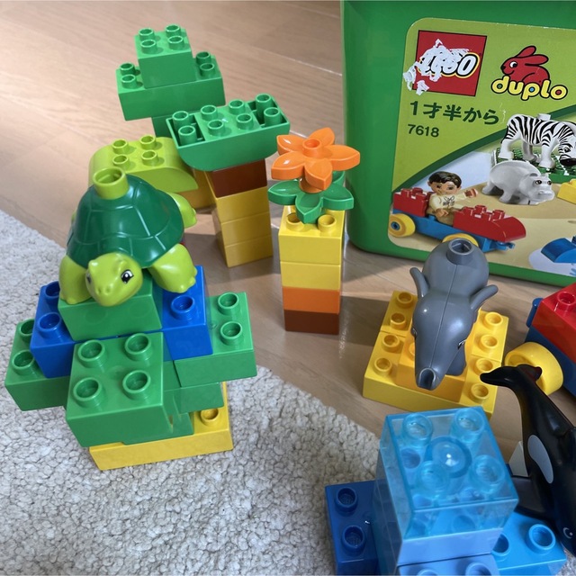 Lego(レゴ)の超大量　LEGO レゴ デュプロ 楽しいどうぶつえん 10580 7618 キッズ/ベビー/マタニティのおもちゃ(知育玩具)の商品写真