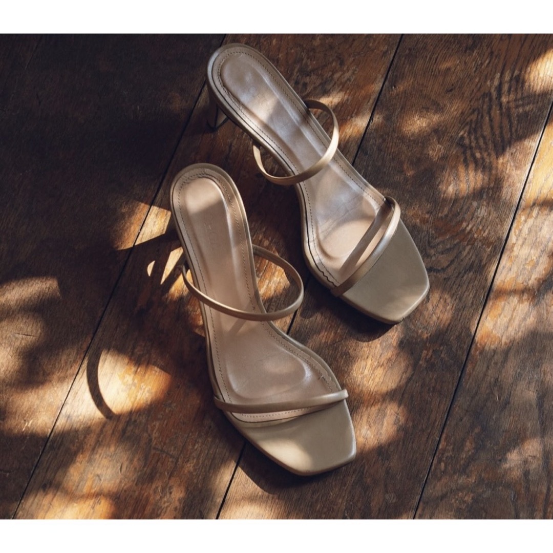 ohga ミュール　サンダル　LINE SANDAL   パンプス　ベージュ　S