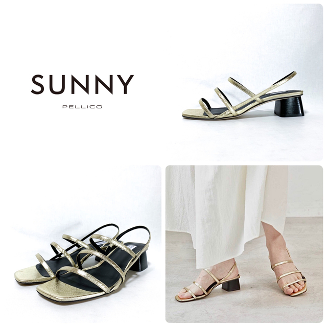 PELLICO SUNNY - □美品 定3万 ペリーコ サニー サンダル ミュール 39 ...