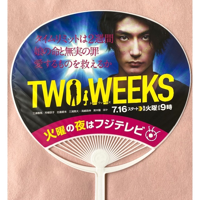 三浦春馬　うちわ　TWO WEEKS エンタメ/ホビーのタレントグッズ(男性タレント)の商品写真