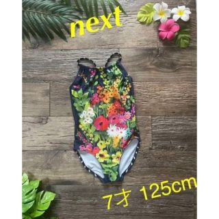 ネクスト(NEXT)の☀︎Next7才花畑ワンピース水着125cm(水着)